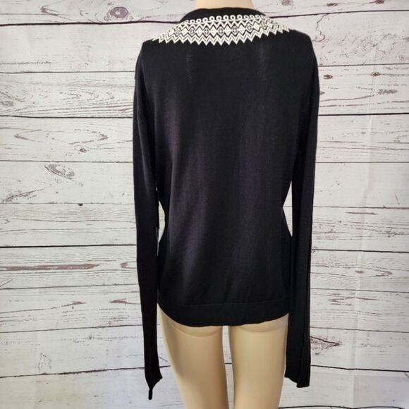 Classiques Entier Black Long Sleeve Sweater Small NWT - Picture 2 of 5